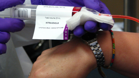 Un pariente recibe una dosis de quimioterapia. / Wiccked Un pariente recibe una dosis de quimioterapia. / Wiccked