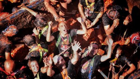 30/08/2022 Miles de personas participan en la fiesta de la Tomatina de Buñol, a 28 de agosto de 2019. 30/08/2022 Miles de personas participan en la fiesta de la Tomatina de Buñol, a 28 de agosto de 2019.