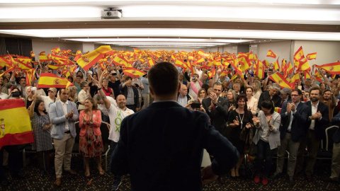 L'acte de Vox a l'Hotel Barceló Sants. L'acte de Vox a l'Hotel Barceló Sants.