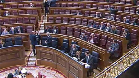 Esta mañana el Hemiciclo estaba vacío Esta mañana el Hemiciclo estaba vacío