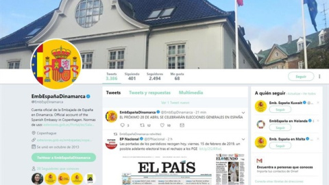 La Embajada de España en Dinamarca anuncia la convocatoria de elecciones quince minutos antes que Sánchez