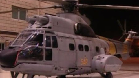 Accidente de un helicóptero militar en aguas de Fuerteventura Accidente de un helicóptero militar en aguas de Fuerteventura