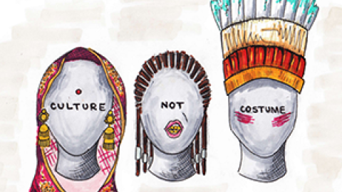 Imagen sobre apropiación cultural. Fuente: azmagazine.co.uk/