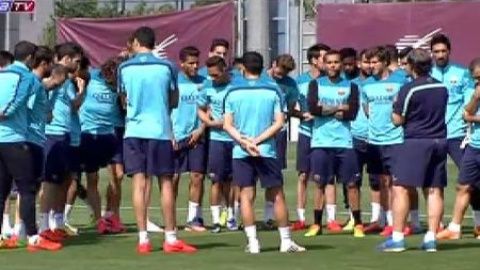 El Barça vuelve al trabajo El Barça vuelve al trabajo