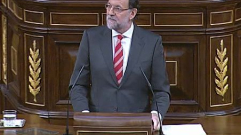 Rajoy: "Tal vez yo creo en Cataluña más que ustedes" Rajoy: "Tal vez yo creo en Cataluña más que ustedes"