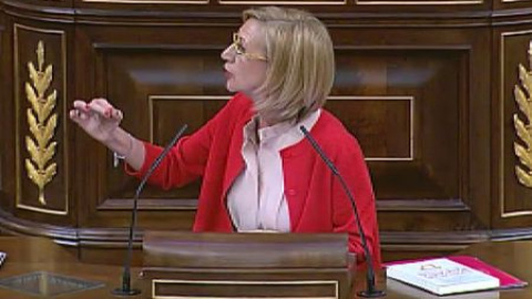 Rosa Díez: "Mas no se ha enterado de que tenía un AVE para venir a defender la consulta" Rosa Díez: "Mas no se ha enterado de que tenía un AVE para venir a defender la consulta"