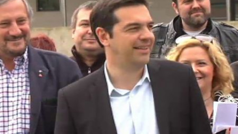 Tsipras hace campaña por la izquierda en Galicia Tsipras hace campaña por la izquierda en Galicia