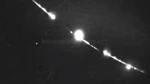 Imagen de la bola de fuego que se vio en el sur del país Imagen de la bola de fuego que se vio en el sur del país
