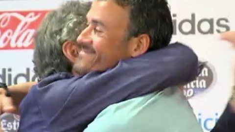 Luis Enrique se despide del Celta de Vigo Luis Enrique se despide del Celta de Vigo