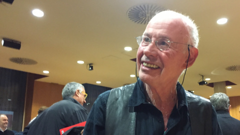 Jordi Borja a l'acte de presentació del seu llibre sobre l'organització Bandera Roja / Públic Jordi Borja a l'acte de presentació del seu llibre sobre l'organització Bandera Roja / Públic