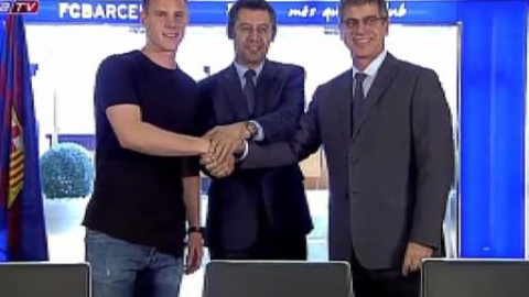 El Barça presenta al portero alemán Ter Stegen El Barça presenta al portero alemán Ter Stegen