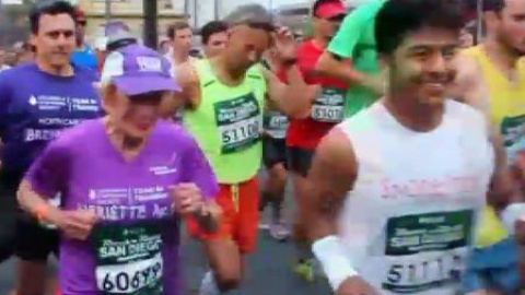 Corredora de maratón a los 91 años Corredora de maratón a los 91 años