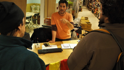 Lagarder recibe a dos solicitantes sin techo Lagarder recibe a dos solicitantes sin techo