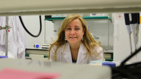 Silvia Muro en su laboratorio del IBEC. / IBEC Silvia Muro en su laboratorio del IBEC. / IBEC