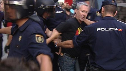 Cinco detenidos en Madrid en las protestas republicanas Cinco detenidos en Madrid en las protestas republicanas