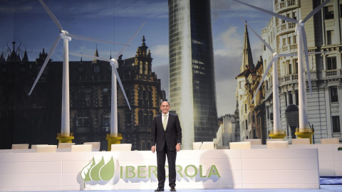 El presidente de Iberdrola, Ignacio Galán, a su llegada a la junta general de accionistas celebrada en Bilbao. E.P. El presidente de Iberdrola, Ignacio Galán, a su llegada a la junta general de accionistas celebrada en Bilbao. E.P.