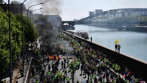 Vista general de la protesta. EFE