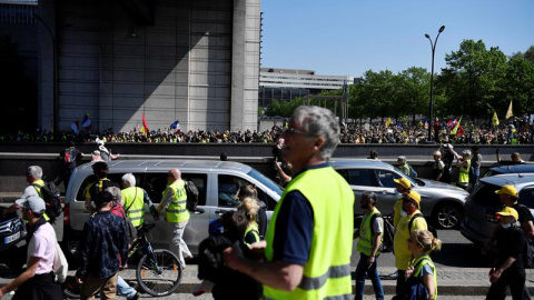 Algunos de los manifestantes. EFE