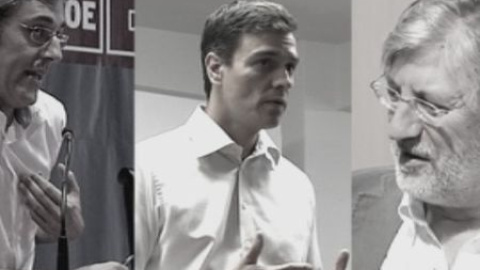 Las diferencias entre los tres candidatos del PSOE Las diferencias entre los tres candidatos del PSOE