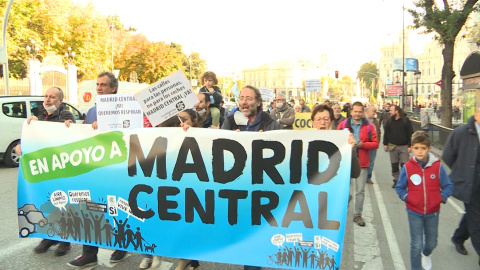 Colectivos vecinales marchan en apoyo a Madrid Central Colectivos vecinales marchan en apoyo a Madrid Central