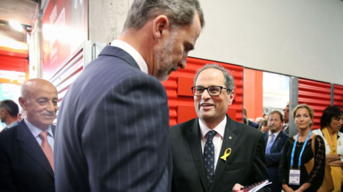 El Rey y el presidente de la Generalitat, en uno de sus encuentros. EFE El Rey y el presidente de la Generalitat, en uno de sus encuentros. EFE