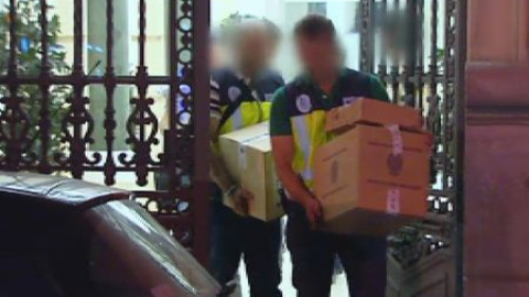 Registros en la sede de Gowex Registros en la sede de Gowex