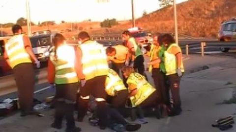 Fallece un motorista en Madrid Fallece un motorista en Madrid