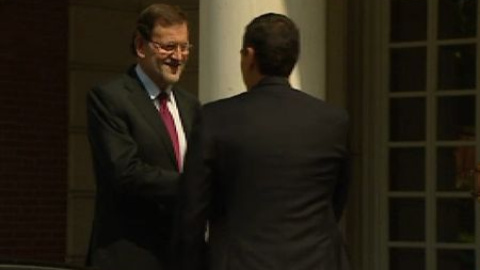 Rajoy y Pedro Sánchez unen sus voces contra la consulta en Cataluña Rajoy y Pedro Sánchez unen sus voces contra la consulta en Cataluña