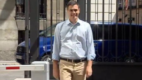 Sánchez visita La Moncloa Sánchez visita La Moncloa