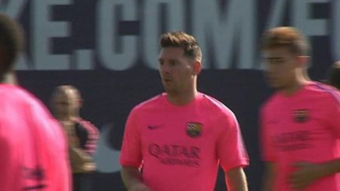 Messi, Mascherano y Álves, las novedades en el entrenamiento del Barça Messi, Mascherano y Álves, las novedades en el entrenamiento del Barça