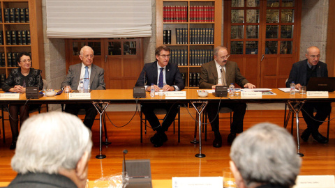 19/9/22 Feijóo en el Consello da Cultura en 2016. 19/9/22 Feijóo en el Consello da Cultura en 2016.