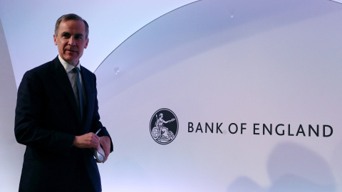 El gobernador del Banco de Inglaterra, Mark Carney, tras una rueda de prensa en la sede de la entidad a principios de mes.. REUTERS/Hannah McKay/Pool