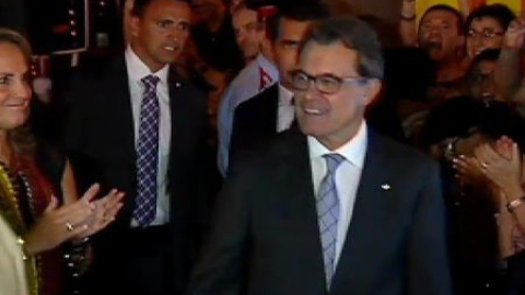 Artur Mas muestra "firmeza" en el inicio de los actos de la Diada Artur Mas muestra "firmeza" en el inicio de los actos de la Diada
