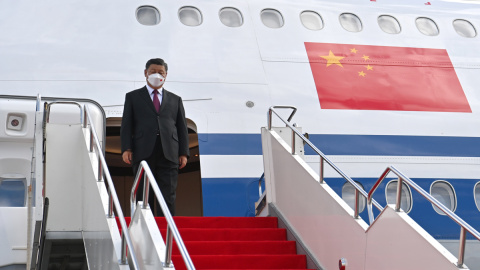 El presidente de China, Xi Jinping, a su llegada a Nursultán en Kazajistán, el pasado 14 de septiembre. El presidente de China, Xi Jinping, a su llegada a Nursultán en Kazajistán, el pasado 14 de septiembre.