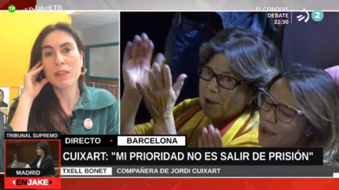 Txell Bonet, entrevistada durant el judici.