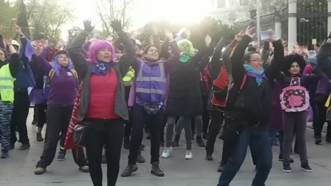Comienza un 'bicipiquete' en Madrid con motivo del 8M Comienza un 'bicipiquete' en Madrid con motivo del 8M