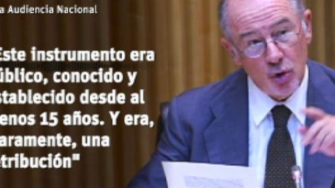 Rato declara ante el juez que pensaba que las 'tarjetas opacas' eran "claramente una retribución" Rato declara ante el juez que pensaba que las 'tarjetas opacas' eran "claramente una retribución"