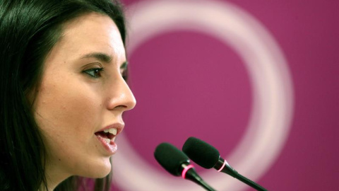 15/02/2019.- La número dos de Podemos, Irene Montero, ofrece una rueda de prensa, este viernes, en la que ha subrayado que su formación está preparada para salir a ganar las elecciones del 28 de abril y es además el voto "más útil" para cambiar la v 15/02/2019.- La número dos de Podemos, Irene Montero, ofrece una rueda de prensa, este viernes, en la que ha subrayado que su formación está preparada para salir a ganar las elecciones del 28 de abril y es además el voto "más útil" para cambiar la v