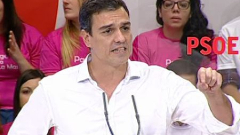 Pedro Sánchez: "Rajoy es un fraude" Pedro Sánchez: "Rajoy es un fraude"