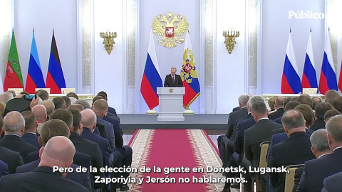 Putin anuncia la anexión ilegal de cuatro regiones de Ucrania Putin anuncia la anexión ilegal de cuatro regiones de Ucrania