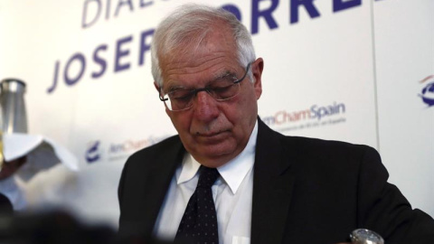 GRAF2566. MADRID (ESPAÑA), 11/03/2019.- El ministro de Asuntos Exteriores, Josep Borrell, participa en un diálogo sobre la Competitividad, Productividad e Internacionalización de la Economía Española, organizado por AmChamSpain, este lunes, en Madrid GRAF2566. MADRID (ESPAÑA), 11/03/2019.- El ministro de Asuntos Exteriores, Josep Borrell, participa en un diálogo sobre la Competitividad, Productividad e Internacionalización de la Economía Española, organizado por AmChamSpain, este lunes, en Madrid