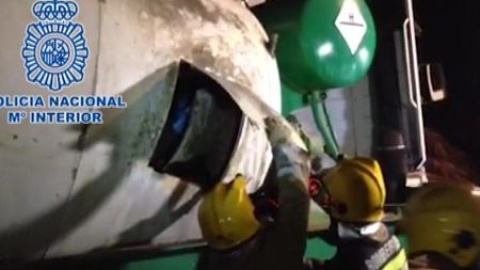 Incautadas dos toneladas de hachís transportadas en un camión hormigonera Incautadas dos toneladas de hachís transportadas en un camión hormigonera