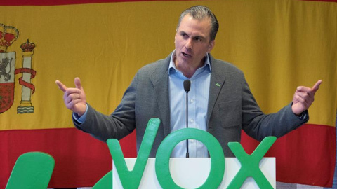 Javier Ortega Smith, en un acto en Cuenca. EFE Javier Ortega Smith, en un acto en Cuenca. EFE