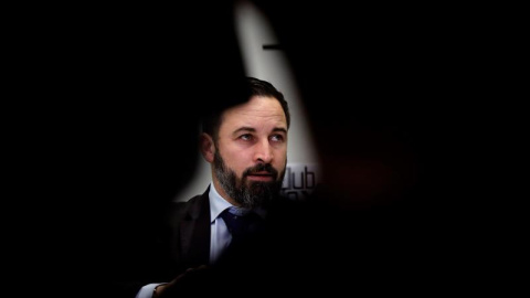 El presidente de Vox, Santiago Abascal, durante un acto. EFE/Juan Carlos Hidalgo El presidente de Vox, Santiago Abascal, durante un acto. EFE/Juan Carlos Hidalgo