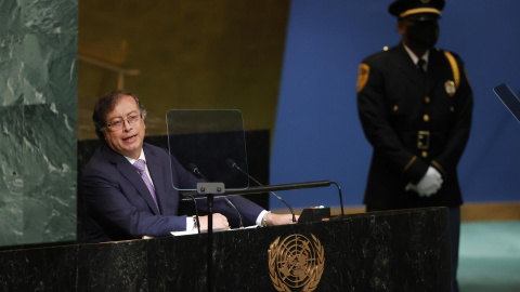 Petro, ante la ONU: "Mi país no les interesa sino para echar venenos a sus selvas y arrojar a sus mujeres a la exclusión" Petro, ante la ONU: "Mi país no les interesa sino para echar venenos a sus selvas y arrojar a sus mujeres a la exclusión"