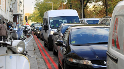 Unas líneas rojas delimitan el perímetro de Madrid Central/EFE