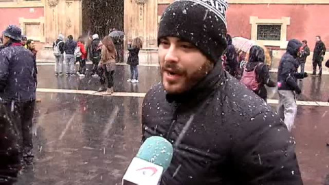 Nieva en Murcia por primera vez en los últimos 34 años Nieva en Murcia por primera vez en los últimos 34 años
