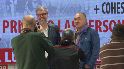 CCOO y UGT quieren que 1 de mayo sea "grito unánime" por acuerdo de izquierdas CCOO y UGT quieren que 1 de mayo sea "grito unánime" por acuerdo de izquierdas