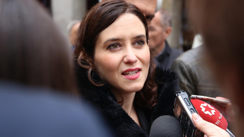 La candidata del PP a la Comunidad, Isabel Díaz Ayuso, a su llegada al Comité Ejecutivo del partido. /EUROPA PRESS