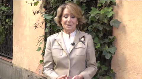 Esperanza Aguirre: "Pablo tiene que resistir"